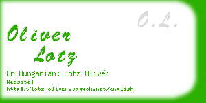 oliver lotz business card