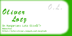 oliver lotz business card